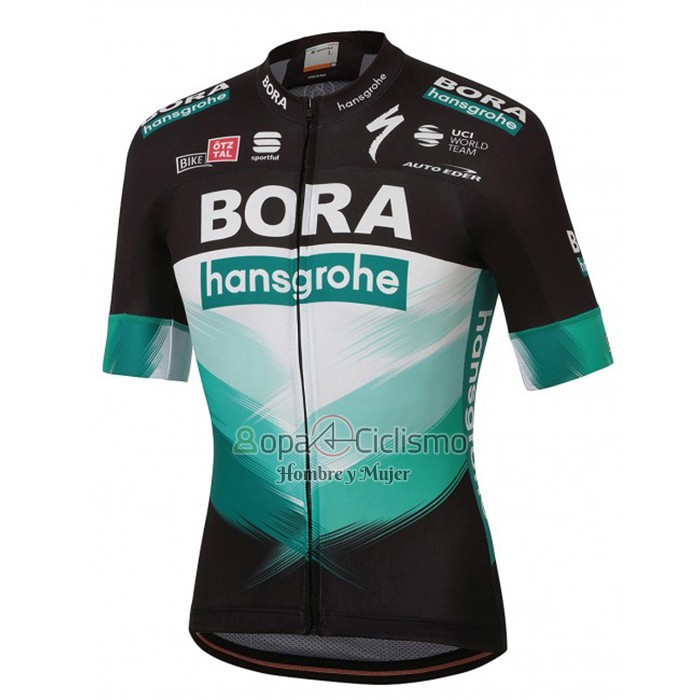 Bora-hansgrone Ropa Ciclismo Culotte Corto 2020 Mangas Cortas Negro Verde